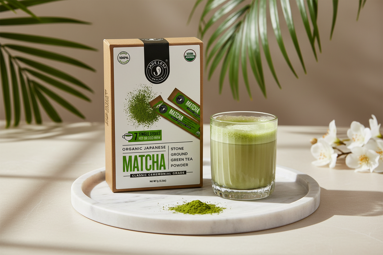 Matcha Box con vaso texturizado